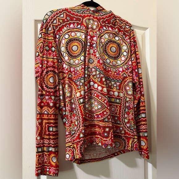 AUTHENTHIC Moschino Couture Patterned Long Sleeve with Hoodie - Picture 1 of 6